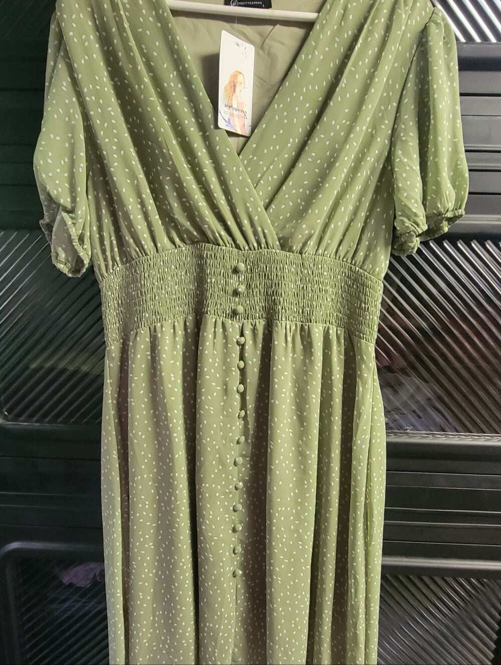 2 Smocked-Waist Midi Dresses